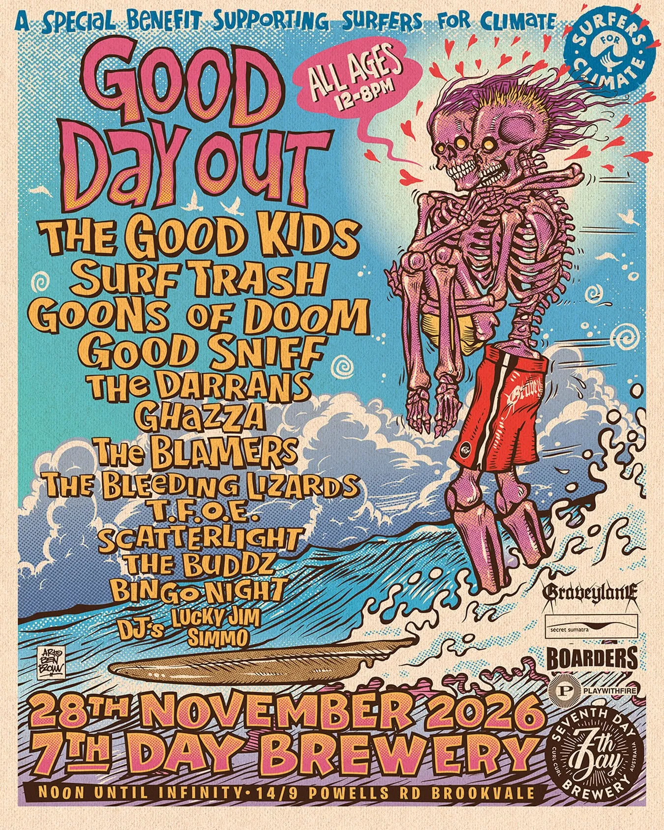 Good Day Out 2.0 poster with the full line-up